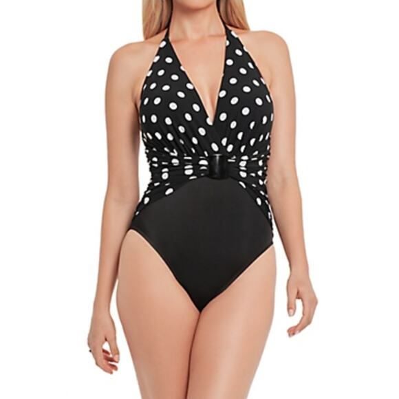 MagicSuit Small Bang Angelina Wire Free One Piece Swimsuit 6009714 Size 12 New - Picture 1 of 14